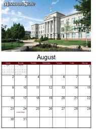 Fall 2009 Calendar